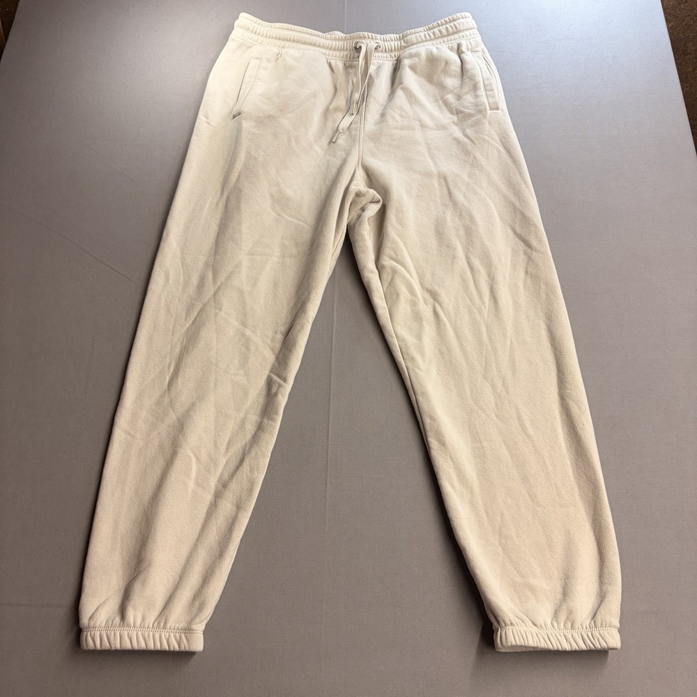 Calvin Klein Performance Women’s XL Cream Fleece Jogger Sweatpants Pockets